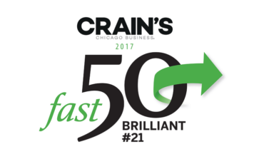 Staffing Firm Brilliant Ranked No. 21 Fastest-Growing Company on 2017 Crain's Chicago Business Fast 50