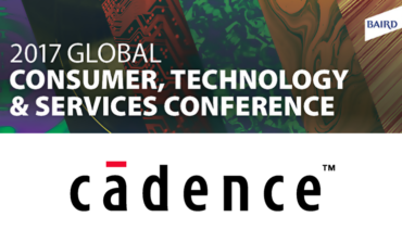 John Wall, Corporate Vice President Finance & Controller of Cadence Design Systems, to Present at Baird 2017 Global Consumer, Technology & Services Conference on June 8, 2017 In New York